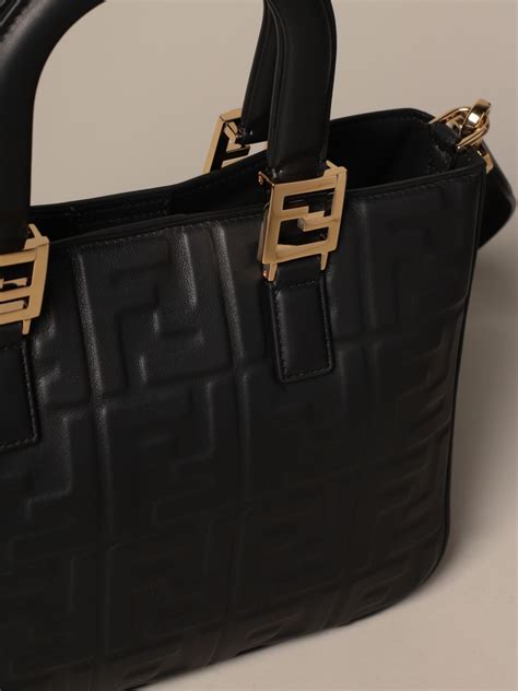 fendi tote bag black